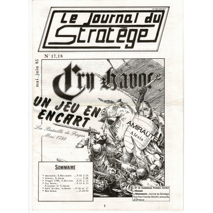 Le Journal du Stratège N° 17-18 (revue de jeux d'histoire & de wargames) 002