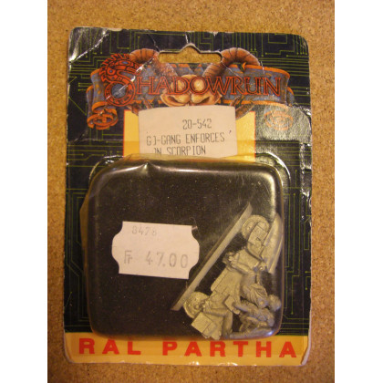 Go-Gang Enforces on Scorpion (blister de figurine Shadowrun Ral Partha) 001