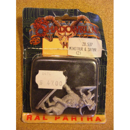 Minotaur & Satyr (blister de figurines Shadowrun Ral Partha) 001