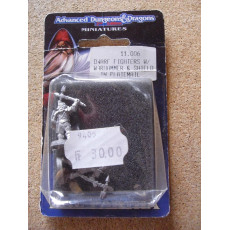 Dwarf Fighters with Warhammer & Shield in Platemail (blister figurines AD&D Miniatures de Ral Partha)