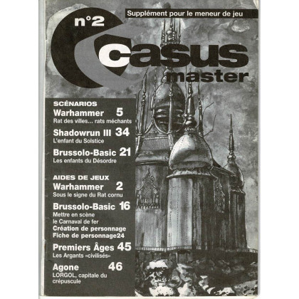 Casus Belli N° 2 - Encart de scénarios (magazine de jeux de rôle 2e édition) 001