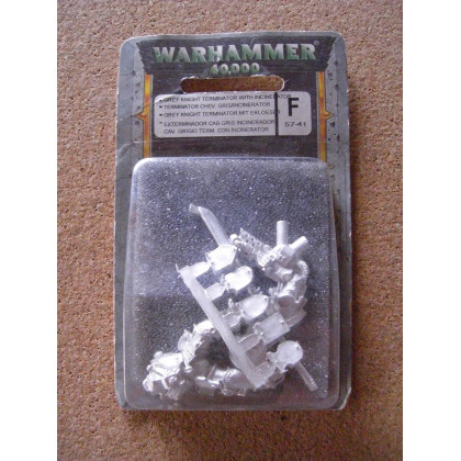 Terminator Chevaliers Gris avec Incinérator (blister de figurine Warhammer 40,000) 001