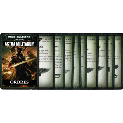 Cartes Ordres - Astra Militarum (jeu figurines Warhammer 40,000 en VF) 001