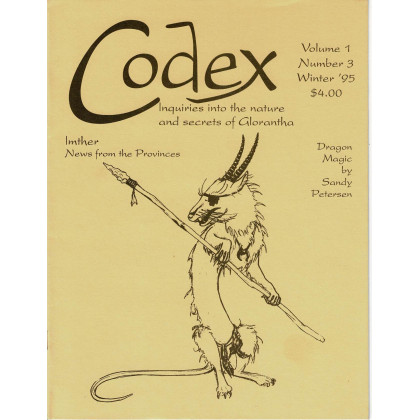Codex - Volume 1 Number 3 Winter '95 (jdr Runequest-Glorantha en VO) 001