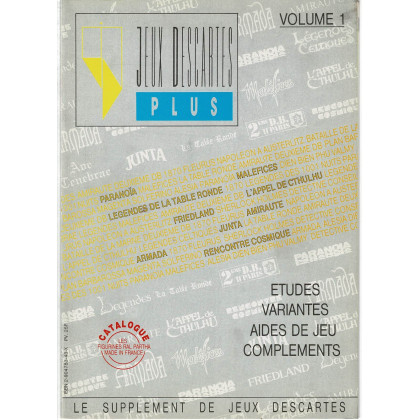 Jeux Descartes Plus Volume 1 (revue de jeux de rôles et de stratégie) 002