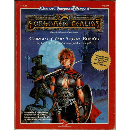FRC2 Curse of the Azure Bonds (jdr AD&D 2nd édition - Forgotten Realms en VO) 001