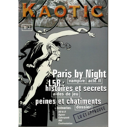 Kaotic N° 2 (magazine de jeux de rôles en VF) 001