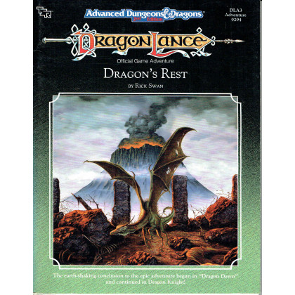 DLA3 Dragon's Rest (jdr Dragonlance - AD&D 2e édition en VO) 003
