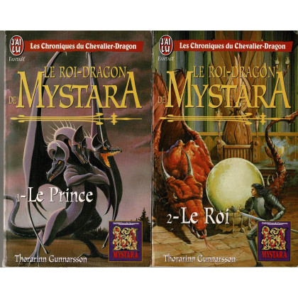 Mystara - Lot 2 romans Le Roi-Dragon de Mystara (livres jdr de TSR en VF) L105