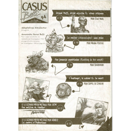 Casus Belli N° 94 - Encart de scénarios (magazine de jeux de rôle) 001