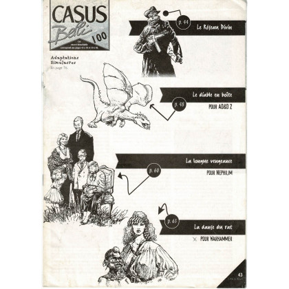 Casus Belli N° 100 - Encart de scénarios (magazine de jeux de rôle) 001