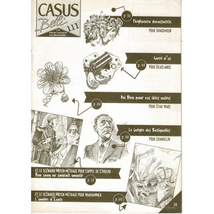 Casus Belli N° 111 - Encart de scénarios (magazine de jeux de rôle) 001