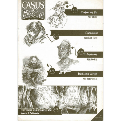 Casus Belli N° 112 - Encart de scénarios (magazine de jeux de rôle) 001