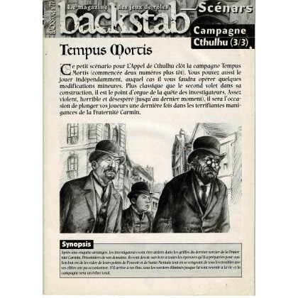 Backstab N° 27 - Encart de scénarios (le magazine des jeux de rôles) 001