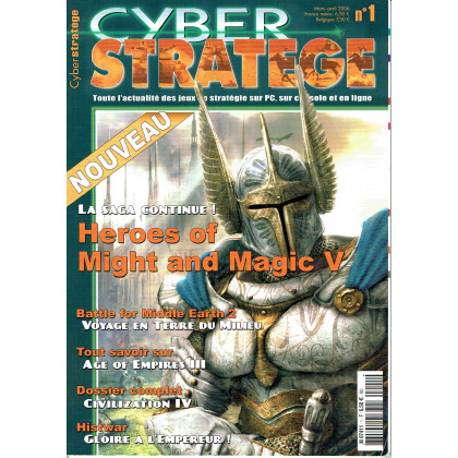 CyberStratège N° 1 (Le Magazine des Jeux de Stratégie sur PC, console et en ligne) 001
