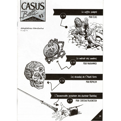 Casus Belli N° 93 - Encart de scénarios (magazine de jeux de rôle) 001