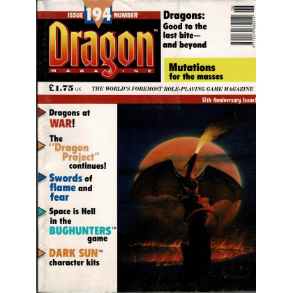 Dragon Magazine N° 194 (magazine de jeux de rôle en VO) 003