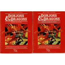 Donjons & Dragons - 2 livrets boîte de base rouge (jdr D&D en VF)