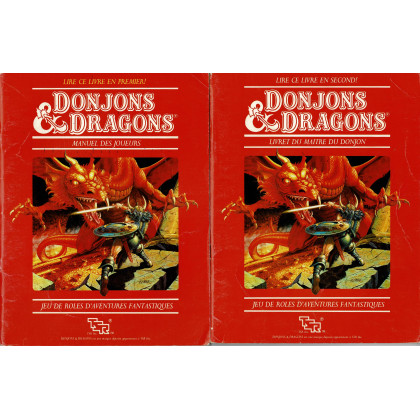Donjons & Dragons - 2 livrets boîte de base rouge (jdr D&D en VF) 002