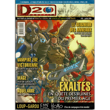 D20 Magazine N° 20 (magazine de jeux de rôles) 001