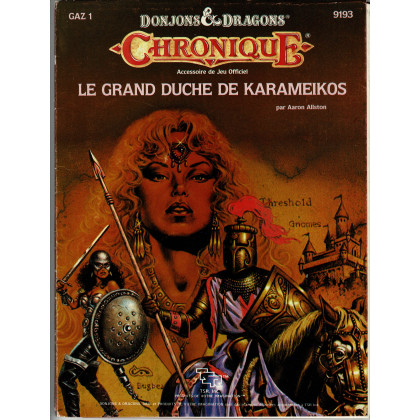 GAZ1 Le Grand Duché de Karameikos (jdr D&D Chronique 1ère édition en VF) 003