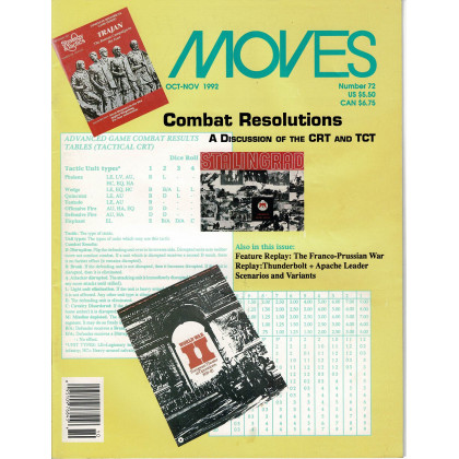 Moves 72 (magazine de wargames en VO) 001
