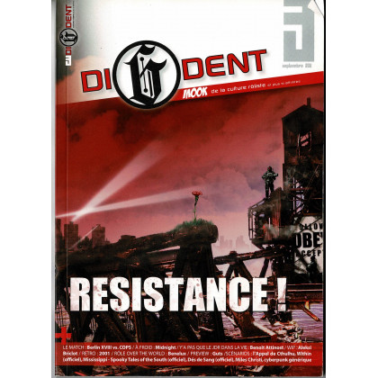 Di6dent N° 3 (magazine de jeux de rôle et de culture rôliste) 001