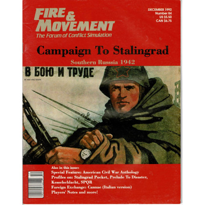 Fire & Movement 84 (magazine de wargames en VO) 001