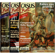 Lot Casus Belli N° 104-105-106 sans encarts (magazines de jeux de rôle)