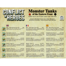 Conflict of Heroes - Monster Tanks (wargame Asyncron en VF)