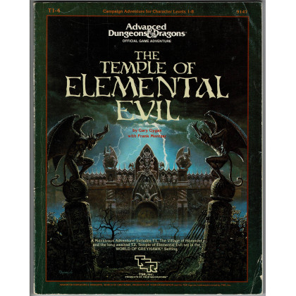 T1-4 The Temple of Elemental Evil (jdr AD&D de TSR Inc en VO) 001