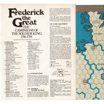 Frederick the Great - The Campaigns of the Soldier King 1756-1759 (wargame ziplock de SPI en VO) 001