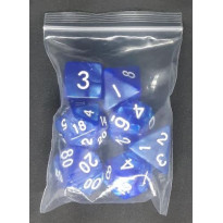 Set de 7 dés irisés de jeux de rôles (accessoire de jdr)