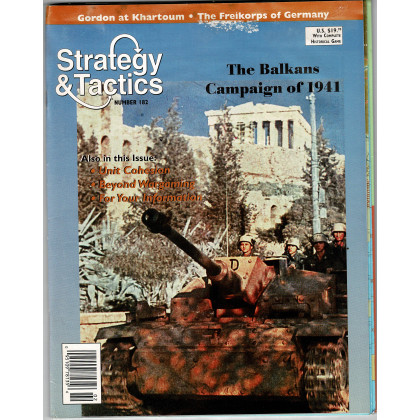 Strategy & Tactics N° 182 - The Balkans Campaign of 1941 (magazine de wargames en VO) 001