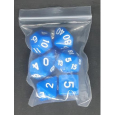 Set de 7 dés opaques de jeux de rôles (accessoire de jdr)