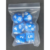 Set de 7 dés opaques de jeux de rôles (accessoire de jdr)