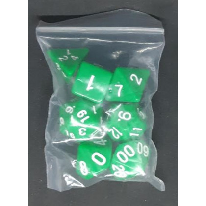 Set de 7 dés opaques de jeux de rôles (accessoire de jdr) 007L