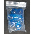 Set de 7 dés transparents de jeux de rôles (accessoire de jdr) 006G