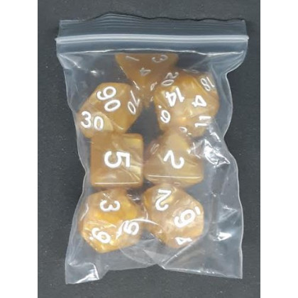 Set de 7 dés irisés de jeux de rôles (accessoire de jdr) 008L