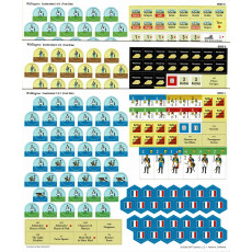 Wellington - 3 planches de pions (wargame de GMT en VO)