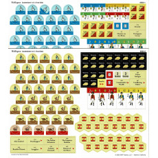 Wellington - 2 planches de pions (wargame de GMT en VO)