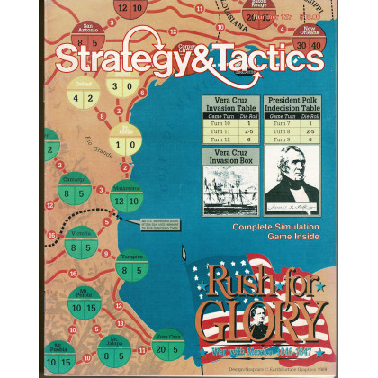 Strategy & Tactics N° 127 - Rush for Glory : War with Mexico 1846-1847 (magazine de wargames & jeux de simulation en VO) 001