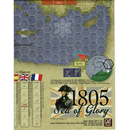 Sea of Glory 1805 - Carte en papier (wargame de GMT en VO) 001