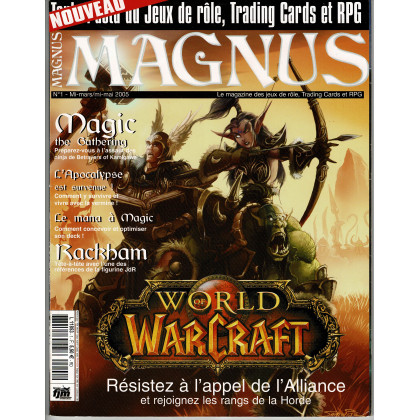 Magnus JdR N° 1 (magazine de jeux de rôles en VF) 001