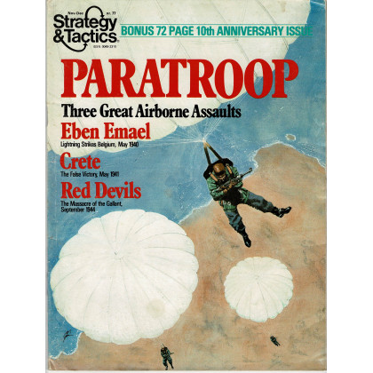 Strategy & Tactics N° 77 - Paratroop - Three Great Airborne Assaults (magazine de wargames & jeux de simulation en VO) 001
