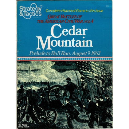 Strategy & Tactics N° 86 - Cedar Mountain 1862 (magazine de wargames & jeux de simulation en VO) 001