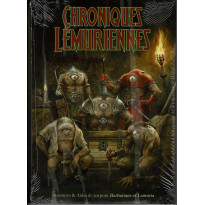 Chroniques Lémuriennes DECLASSE - Ecran, carte Lémurie et livre (jdr Barbarians of Lemuria Mythic en VF)
