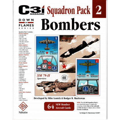 Down in Flames Series - Squadron Pack 2 Bombers (C3i Magazine - wargames GMT en VO) 001
