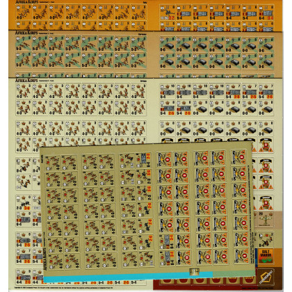 Afrika Korps - Planches de pions (wargame Panzer Grenadier d'Avalanche Press en VO) 001