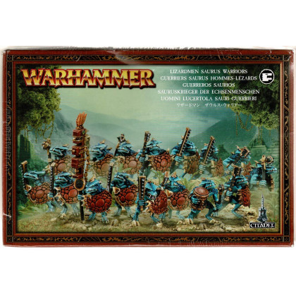 Guerriers Saurus Hommes-Lézards (boîte figurines Warhammer en VF) 001
